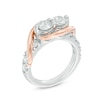Thumbnail Image 2 of Ever Us® 2 CT. T.W. Two-Stone Diamond Swirl Band in 14K Two-Tone Gold