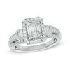 Thumbnail Image 0 of 1 CT. T.W. Baguette Composite Diamond Engagement Ring in 14K White Gold