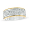 Thumbnail Image 1 of Men's 1 CT. T.W. Diamond Milgrain Trimmed Band in 10K Two-Tone Gold