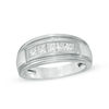 Thumbnail Image 1 of 1 CT. T.W. Square-Cut Diamond Five Stone Band in 10K White Gold