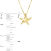 Thumbnail Image 2 of Starfish Pendant in 10K Gold - 17"
