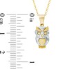 Thumbnail Image 2 of Owl Pendant in 10K Two-Tone Gold