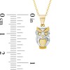 Thumbnail Image 1 of Owl Pendant in 10K Two-Tone Gold