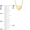 Thumbnail Image 2 of Puffed Heart Slider Pendant in 10K Gold - 17"