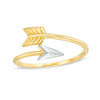 Thumbnail Image 1 of Arrow Wrap Ring in 10K Two-Tone Gold