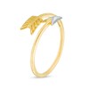 Thumbnail Image 1 of Arrow Wrap Ring in 10K Two-Tone Gold