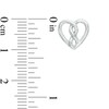 Thumbnail Image 2 of Infinity Heart® by Dana Michele Bold Stud Earrings in Sterling Silver