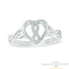 Thumbnail Image 1 of Infinity Heart® by Dana Michele Diamond Accent Twist Shank Ring in Sterling Silver