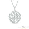 Thumbnail Image 0 of Infinity Heart® by Dana Michele Circle Frame Pendant in Sterling Silver