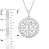 Thumbnail Image 2 of Infinity Heart® by Dana Michele Circle Frame Pendant in Sterling Silver