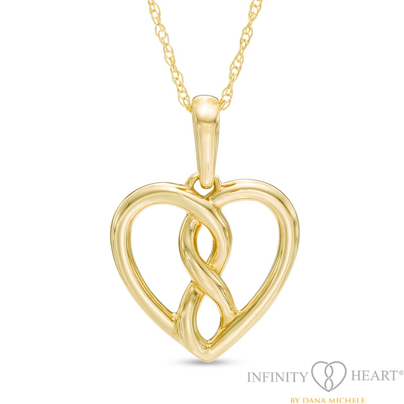 Main Image 1 of Infinity Heart® by Dana Michele Bold Pendant in 10K Gold