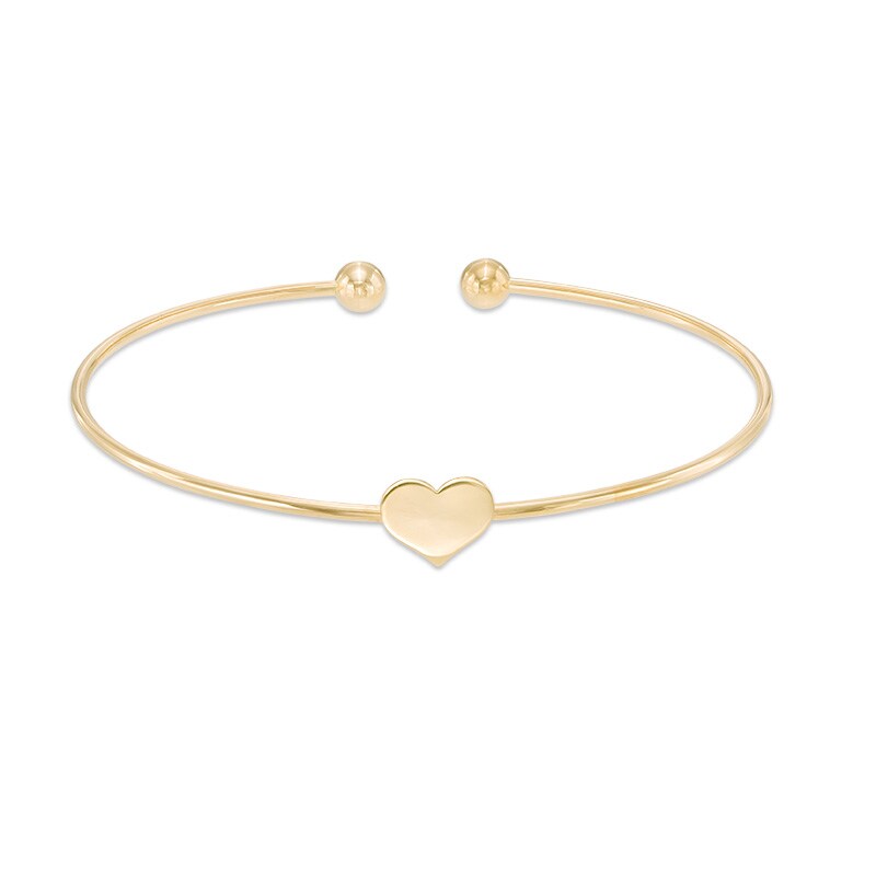 Main Image 1 of Heart Cuff in 10K Gold