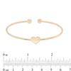 Thumbnail Image 2 of Heart Cuff in 10K Gold