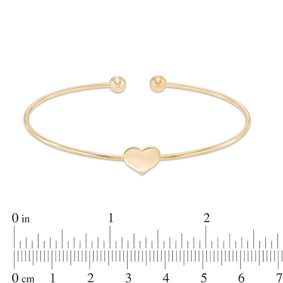 Heart Cuff in 10K Gold
