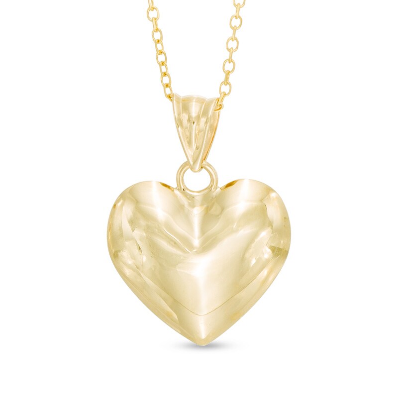 Main Image 1 of Heart Pendant in 10K Gold