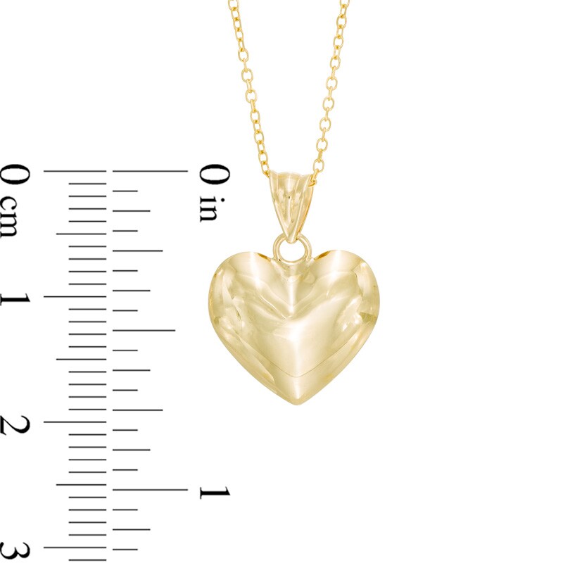 Main Image 2 of Heart Pendant in 10K Gold