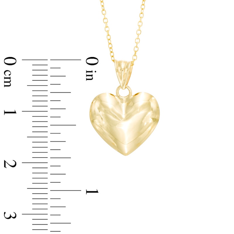Main Image 3 of Heart Pendant in 10K Gold