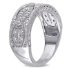 Thumbnail Image 2 of 0.095 CT. T.W. Diamond Vintage-Style Infinity Band in Sterling Silver