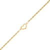 Thumbnail Image 0 of Diamond-Cut Heart Anklet in 14K Gold - 10"