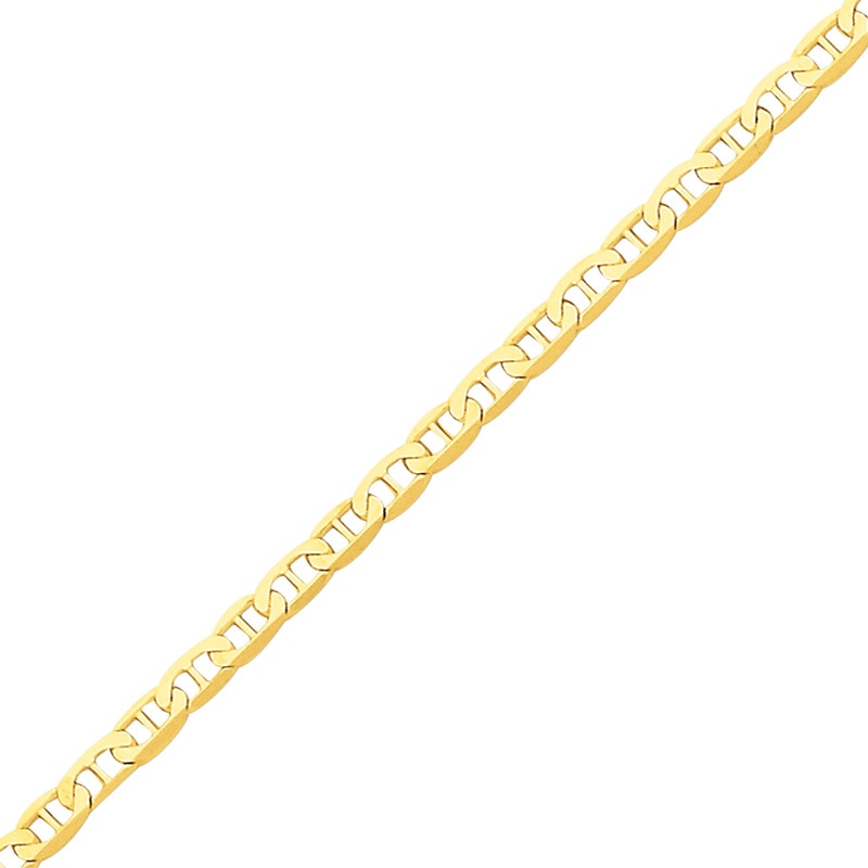 Anchor Link Anklet in 14K Gold - 9.0"