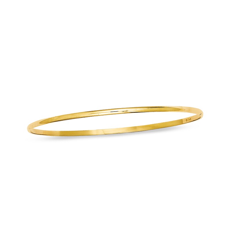 2.0mm Slip-On Bangle in 14K Gold - 8.0"