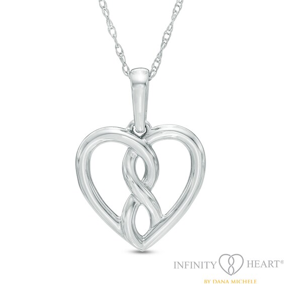Infinity Heart® by Dana Michele Bold Pendant in 10K White Gold