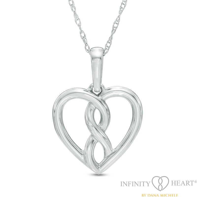 Main Image 1 of Infinity Heart® by Dana Michele Bold Pendant in 10K White Gold