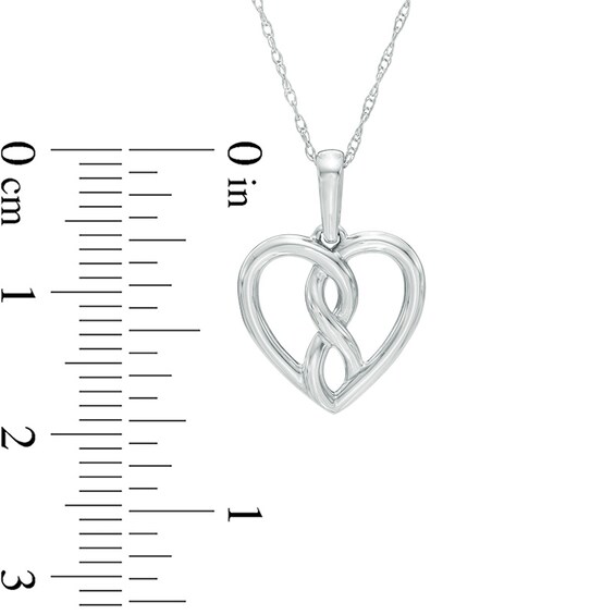 Infinity HeartÂ® by Dana Michele Bold Pendant in 10K White Gold