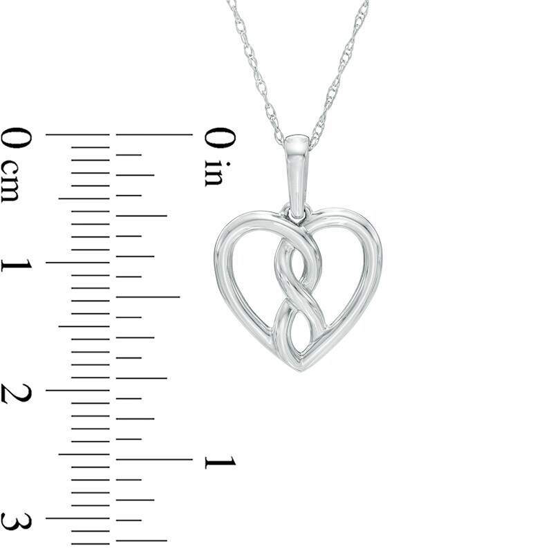 Main Image 2 of Infinity Heart® by Dana Michele Bold Pendant in 10K White Gold