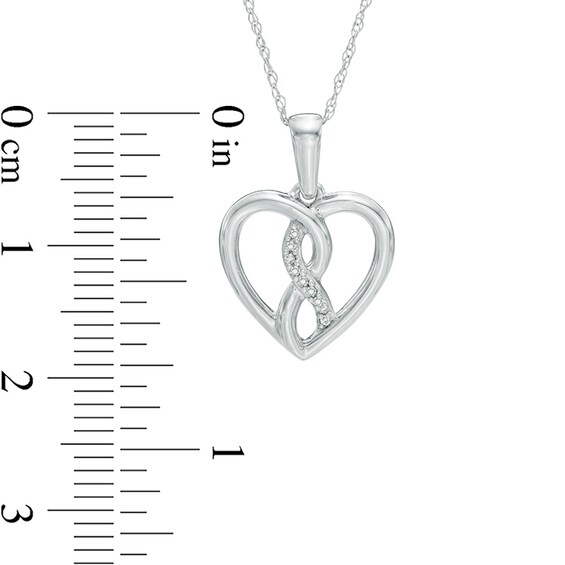 Infinity HeartÂ® by Dana Michele Diamond Accent Pendant in 10K White Gold