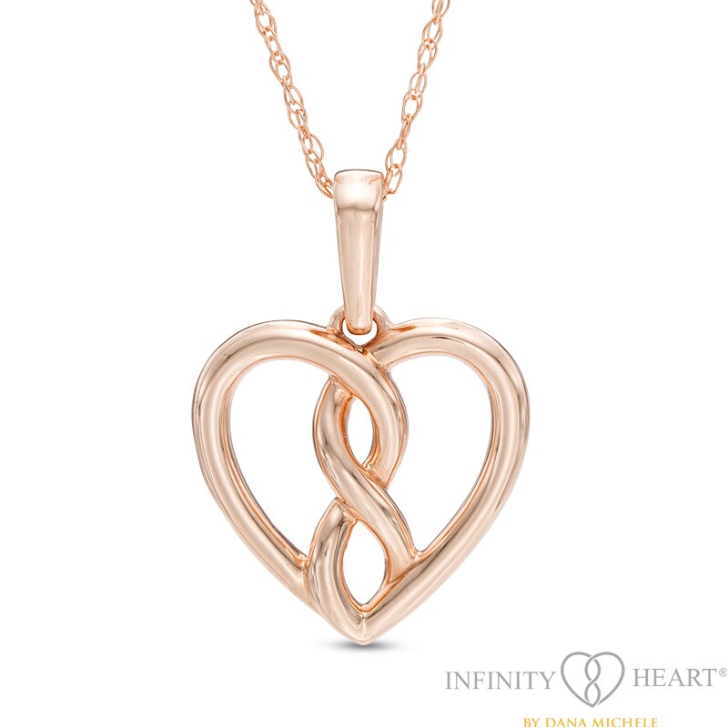 Main Image 1 of Infinity Heart® by Dana Michele Bold Pendant in 10K Rose Gold