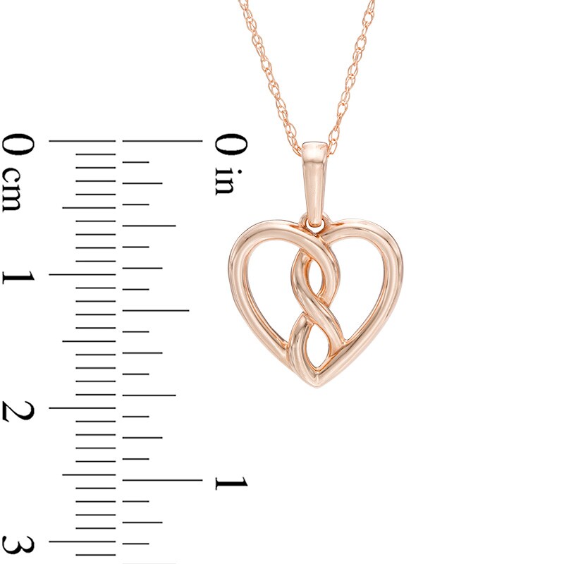 Main Image 2 of Infinity Heart® by Dana Michele Bold Pendant in 10K Rose Gold