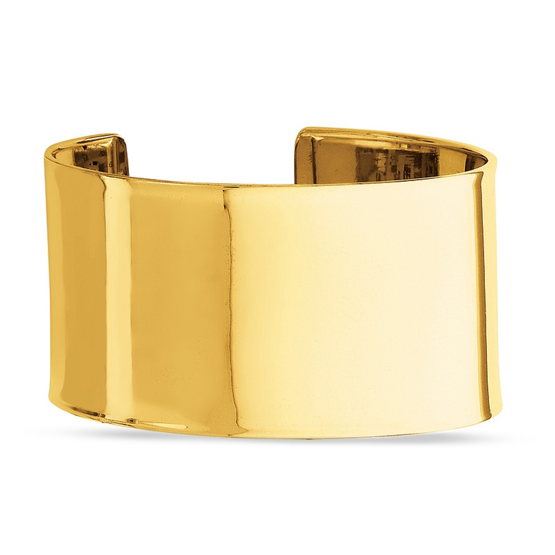 39.0mm Polished Cuff in 14K Gold - 8.0"