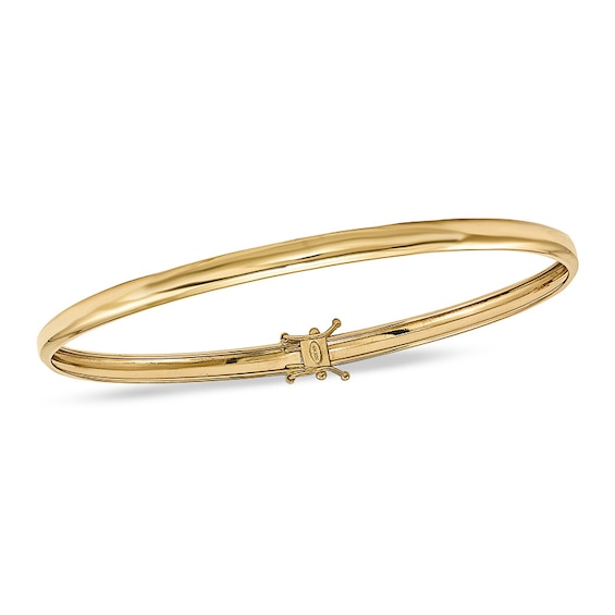 4.0mm Flexible Bangle in 14K Gold - 8.0"
