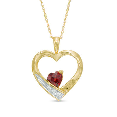 Diamond Accent Heart Pendant 