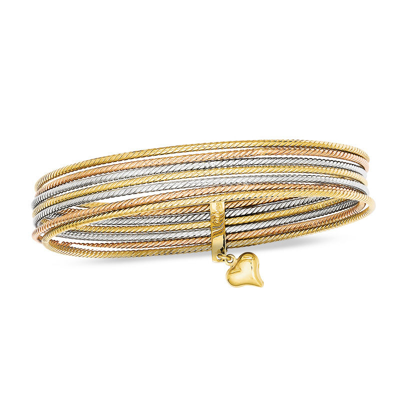 14k Yellow Gold Multi Charm Bracelet