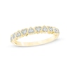 Thumbnail Image 0 of 1/10 CT. T.W. Diamond Heart-Shaped Anniversary Band in 10K Gold