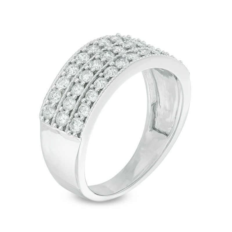 Triple band diamond ring discount