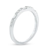 Thumbnail Image 2 of 1/4 CT. T.W. Baguette and Round Diamond Anniversary Band in 14K White Gold