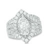 Thumbnail Image 0 of 2 CT. T.W. Diamond Marquise Frame Vintage-Style Engagement Ring in 14K White Gold