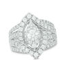 Thumbnail Image 1 of 2 CT. T.W. Diamond Marquise Frame Vintage-Style Engagement Ring in 14K White Gold