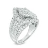 Thumbnail Image 1 of 2 CT. T.W. Diamond Marquise Frame Vintage-Style Engagement Ring in 14K White Gold