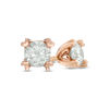 Thumbnail Image 0 of 1/5 CT. T.W. Diamond Solitaire Heart-Shaped Prongs Stud Earrings in 14K Rose Gold (K/I3)