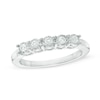 Thumbnail Image 1 of 1/5 CT. T.W. Diamond Five Stone Anniversary Band in 10K White Gold
