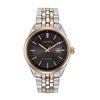 Thumbnail Image 1 of Men's Citizen Eco-Drive® Two-Tone Watch with Black Dial (Model: BM7256-50E)