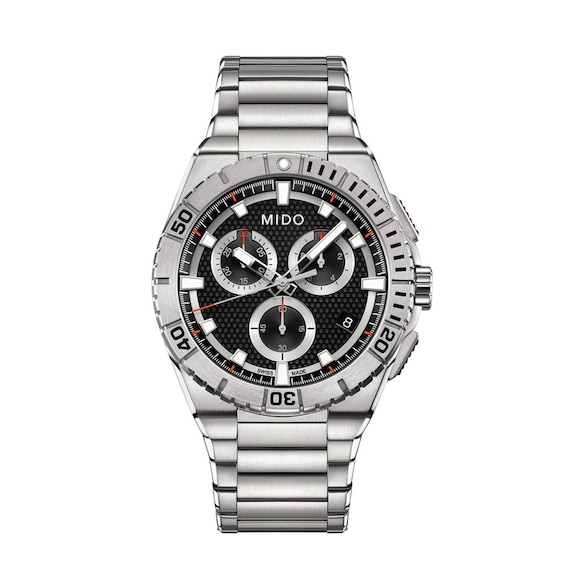 Men's MidoÂ® Ocean Star Chronograph Watch with Black Dial (Model: M023.417.11.051.00)