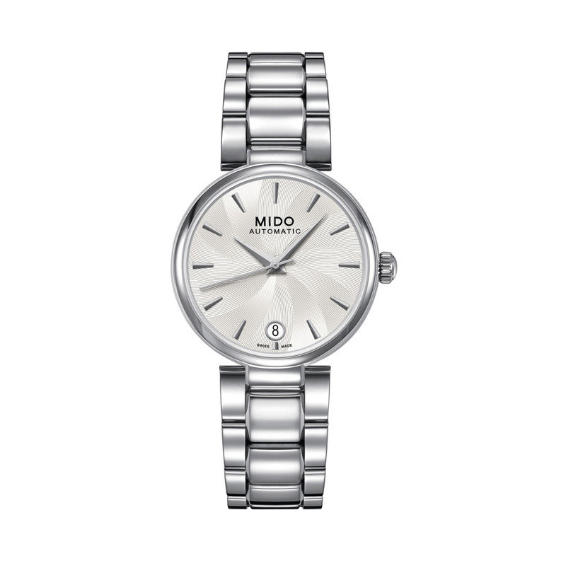 Ladies' MIDO® Baroncelli Donna Automatic Watch with Silver-Tone Dial (Model: M022.207.11.031.00)