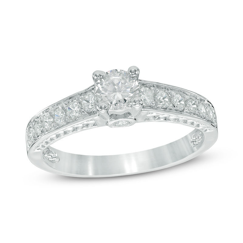 5/8 CT. T.W. Diamond Engagement Ring in 10K White Gold