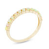 Thumbnail Image 2 of Lab-Created Opal Band in 10K Gold