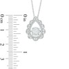 Thumbnail Image 1 of Unstoppable Love™ 3/8 CT. T.W. Diamond Vintage-Style Teardrop Pendant in 10K White Gold